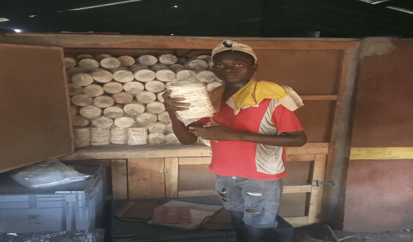 Centre de stockage de petites cassaves